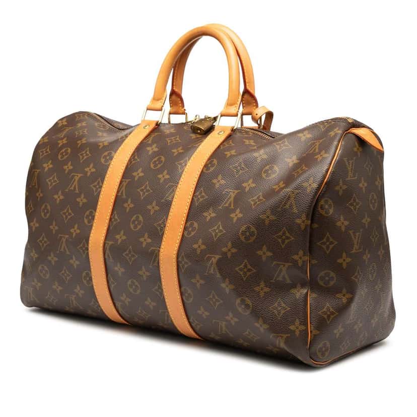 Louis Vuitton Monogram Keepall 45 Brown Good condition - Back View