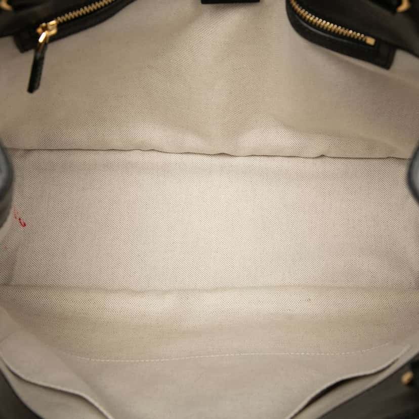 Gucci Medium Leather Horsebit 1955 Tote Black Leather Good condition - Model View