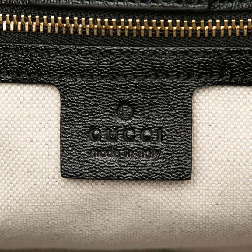 Gucci Medium Leather Horsebit 1955 Tote Black Leather Good condition - Box View