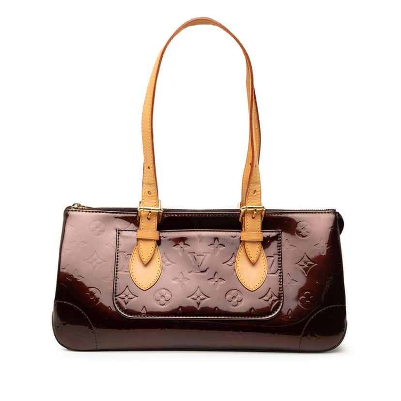 Louis Vuitton Monogram Vernis Rosewood Avenue Purple Leather Good condition - Front View