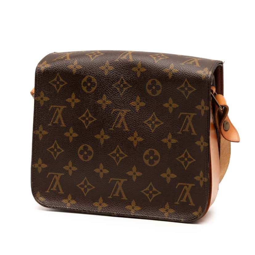 Louis Vuitton Monogram Cartouchiere MM Brown Very good condition - Back View