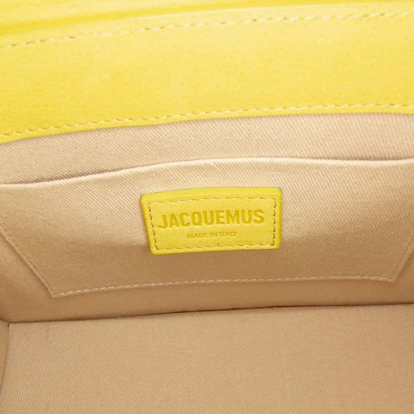 Jacquemus Leather Le Grand Chiquito Yellow Leather Good condition - Box View