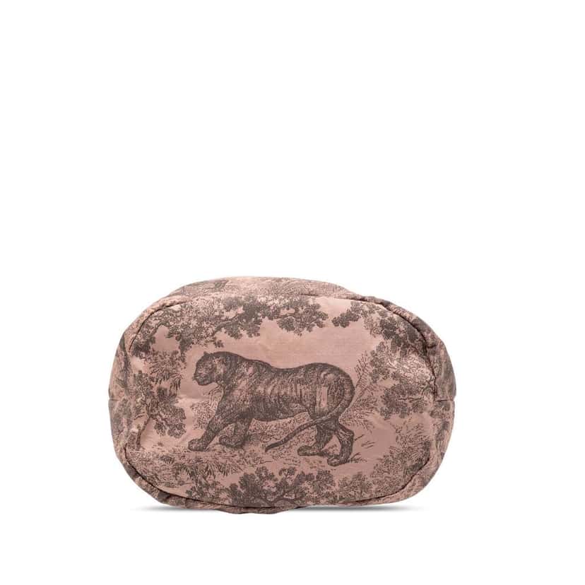 Dior DiorTravel Sauvage Toile De Jouy Technical Fabric Pouch Pink Good condition - Inside View