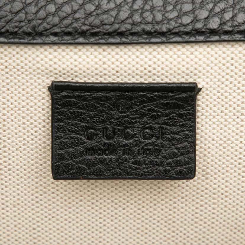 Gucci Small Leather Dionysus Shoulder Bag Black Leather Good condition - Box View