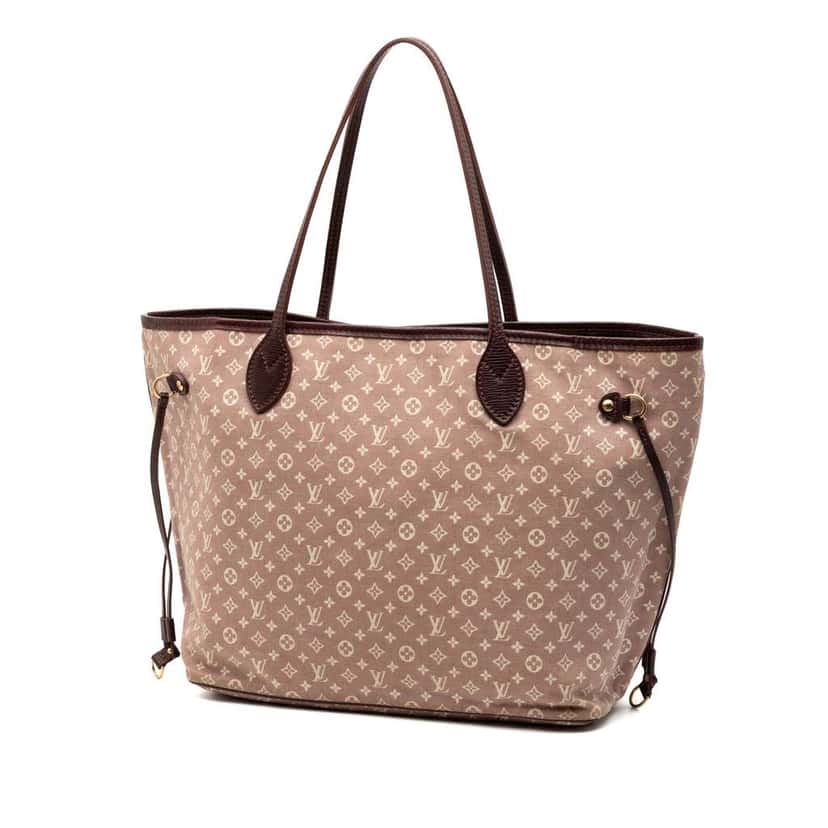 Louis Vuitton Monogram Idylle Neverfull MM Pink Canvas Good condition - Back View