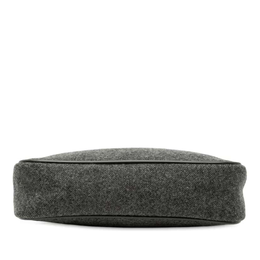 Prada Wool Sport Shoulder Bag Grey Wool Good condition - Inside View