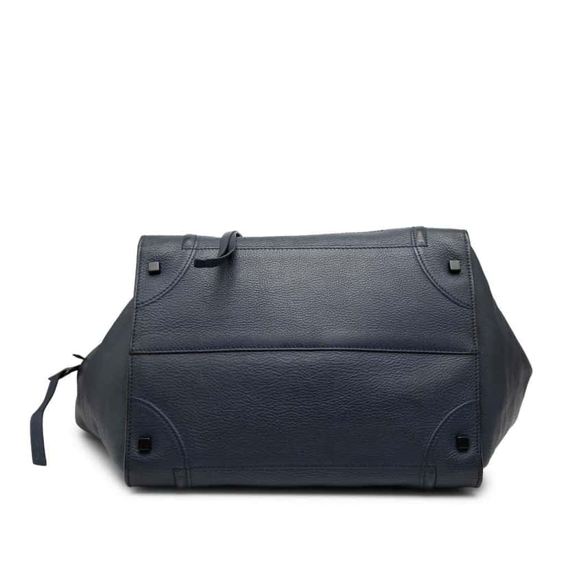 Celine Large Grained Calfskin Phantom Luggage Tote Blue Leather Good condition - Inside View