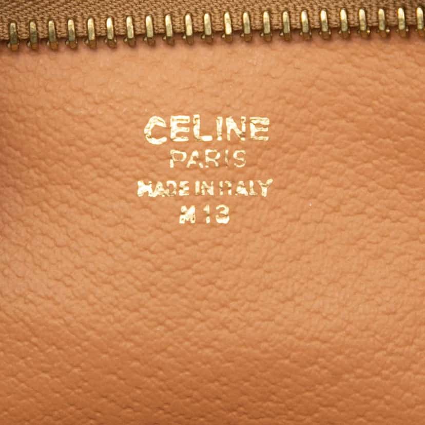 Celine Macadam Coated Canvas Clutch Brown Canvas Very good condition - Box View