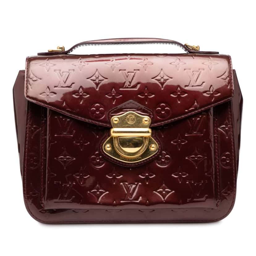 Louis Vuitton Monogram Vernis Miranda Purple Leather Good condition - Front View