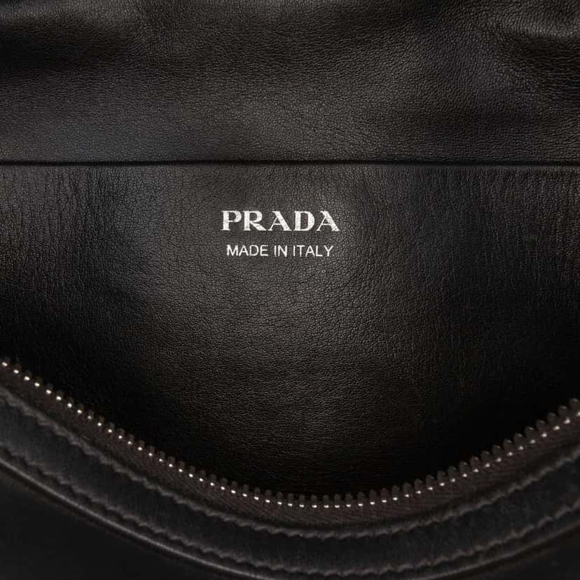 Prada Medium Brushed Leather Supernova Satchel Black Leather Good condition - Box View