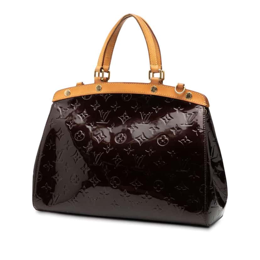 Louis Vuitton Monogram Vernis Brea MM Purple Leather Good condition - Back View