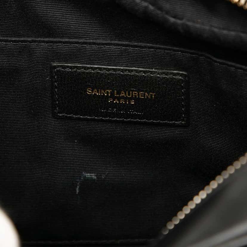 Saint Laurent Matelasse Leather Monogram Lou Camera Bag Black Leather Good condition - Box View