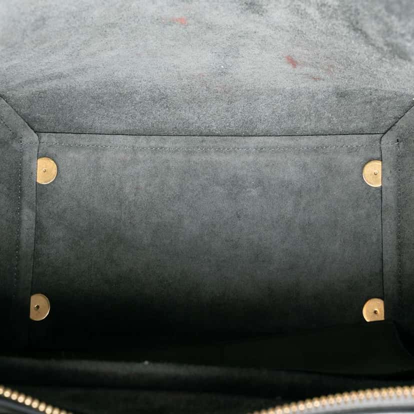 Celine Mini Grained Calfskin Belt Bag Grey Leather Good condition - Model View