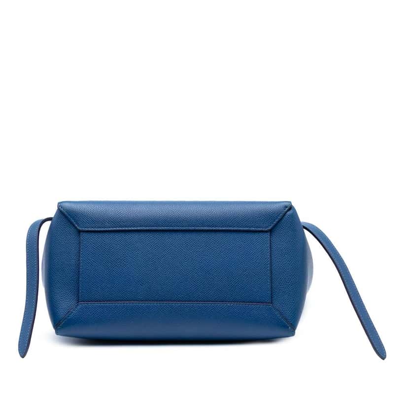 Celine Micro Grained Calfskin Belt Bag Blue Leather Good condition - Inside View