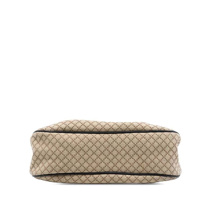 Gucci Diamante Canvas Sukey Shoulder Bag Brown Canvas Good condition - Inside View