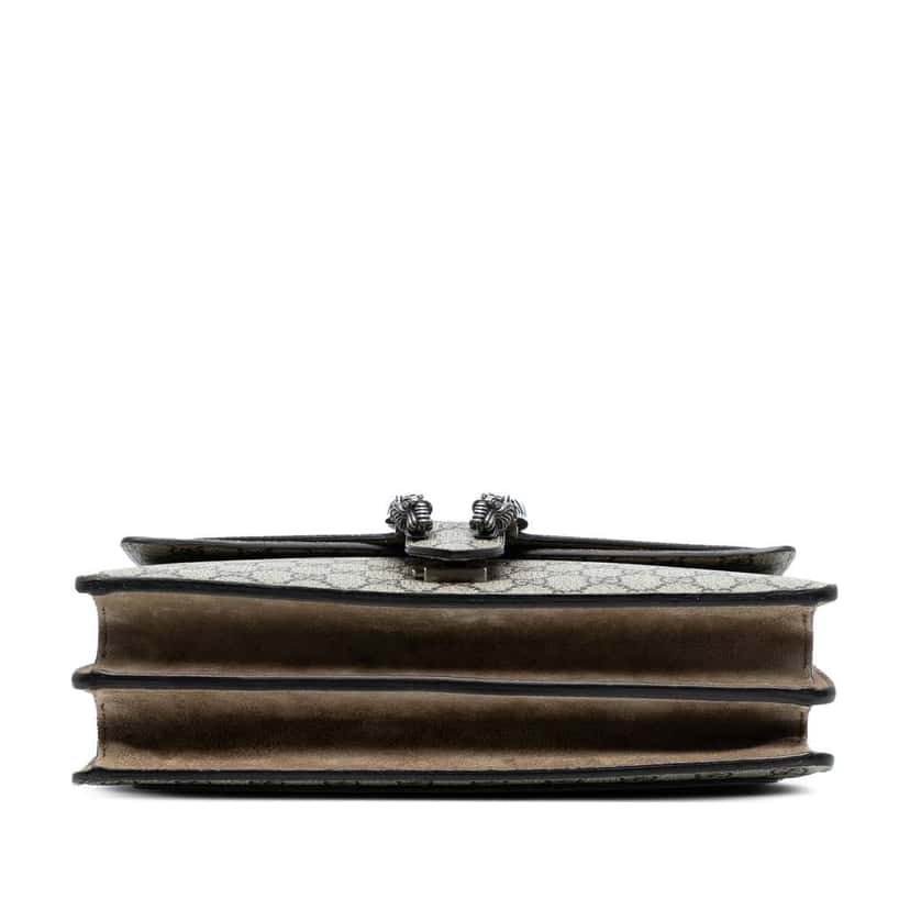 Gucci Medium GG Supreme Dionysus Shoulder Bag Brown Canvas Good condition - Inside View