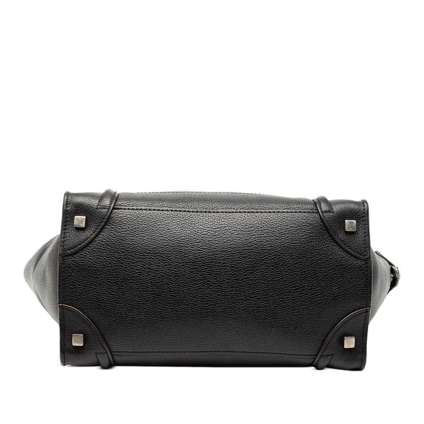 Celine Mini Calfskin Luggage Tote Black Leather Good condition - Inside View