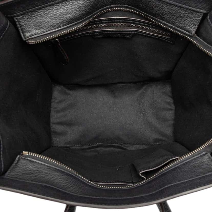 Celine Mini Calfskin Luggage Tote Black Leather Good condition - Model View