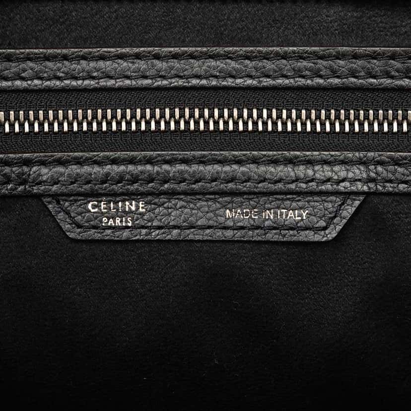 Celine Mini Calfskin Luggage Tote Black Leather Good condition - Box View