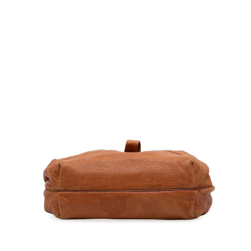 Fendi Large Leather Spy Handbag Brown Leather Good condition - Inside View