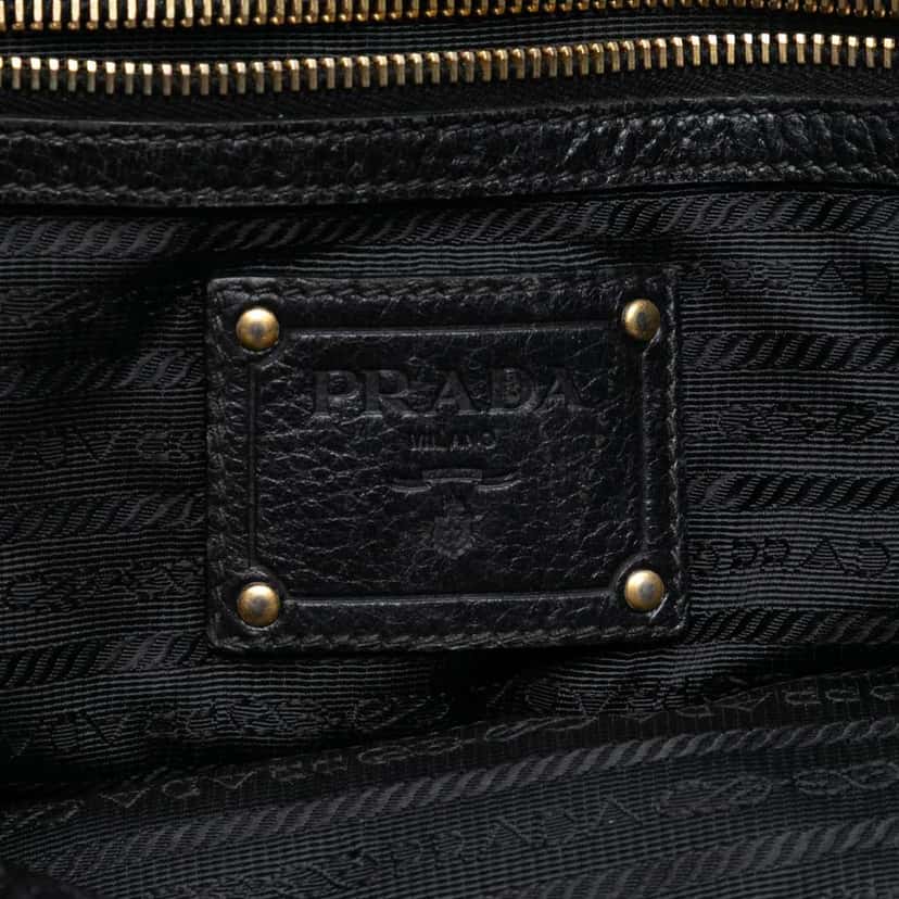 Prada Tessuto Gaufre Satchel Black Good condition - Box View