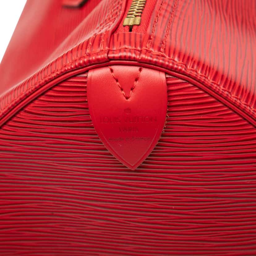 Louis Vuitton Epi Speedy 35 Red Leather Good condition - Box View