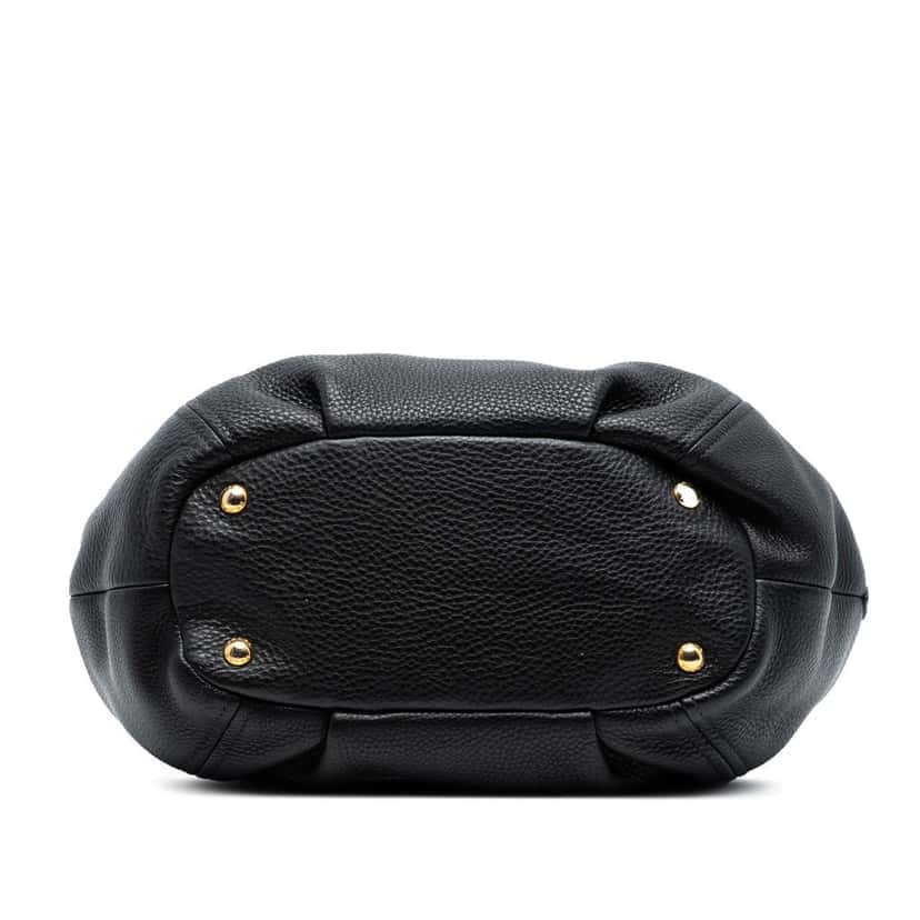 Prada Vitello Daino Open Convertible Tote Black Leather Good condition - Inside View