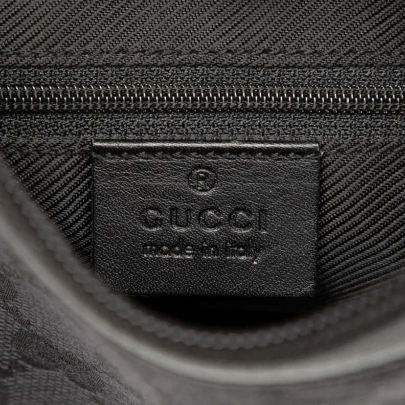 Gucci GG Canvas Shoulder Bag Black Canvas Good condition - Box View