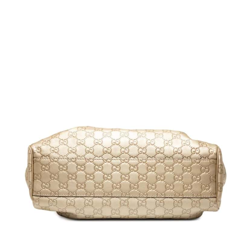 Gucci Medium Guccissima Sukey Tote Gold Leather Good condition - Inside View