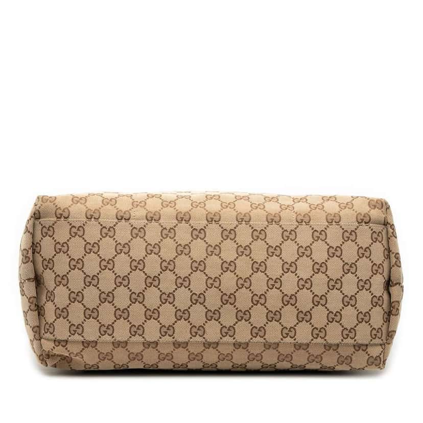 Gucci GG Canvas Web Tote Brown Canvas Very good condition - Inside View