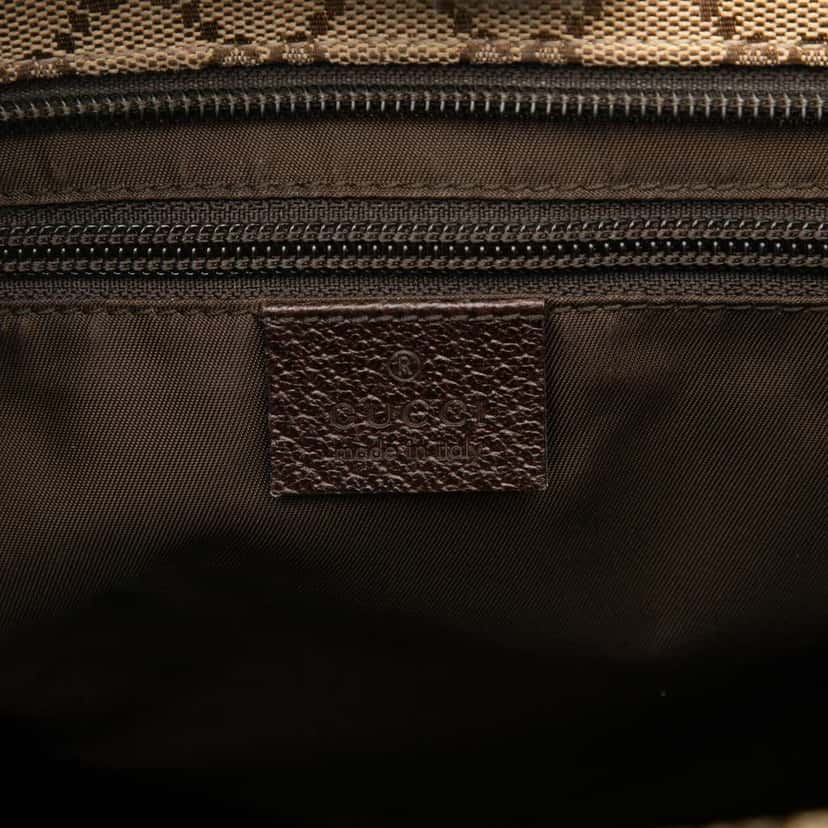 Gucci GG Canvas Web Tote Brown Canvas Very good condition - Box View
