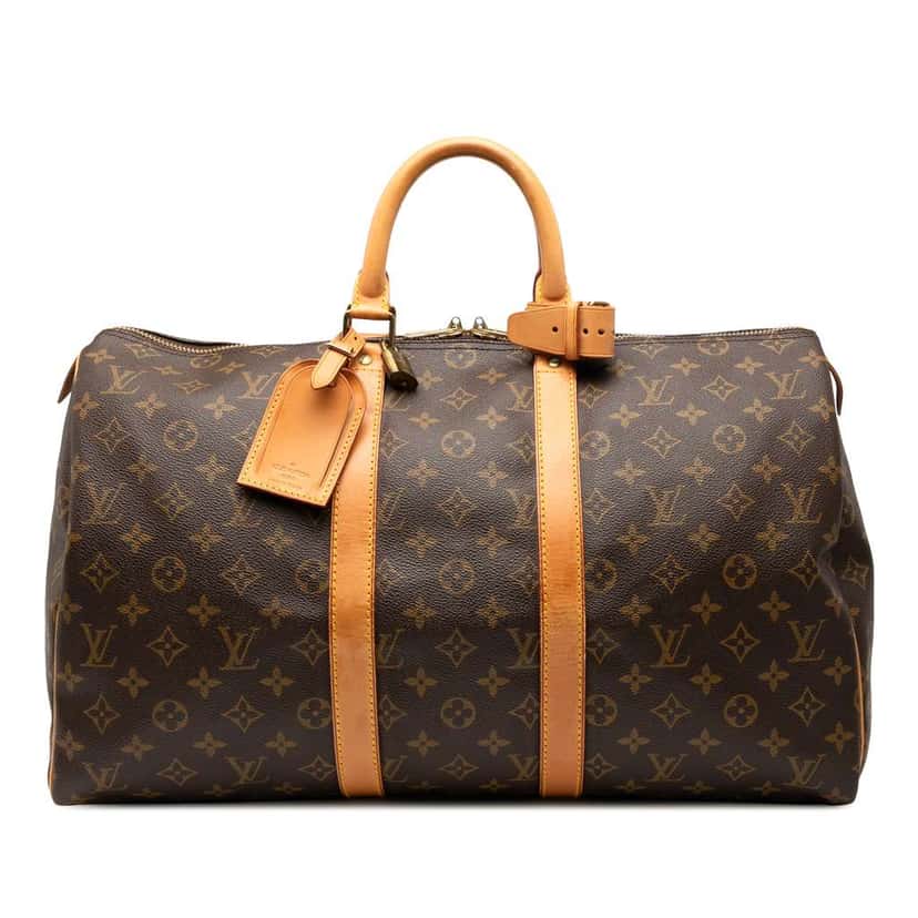 Louis Vuitton Monogram Keepall 45 Brown Good condition - Front View