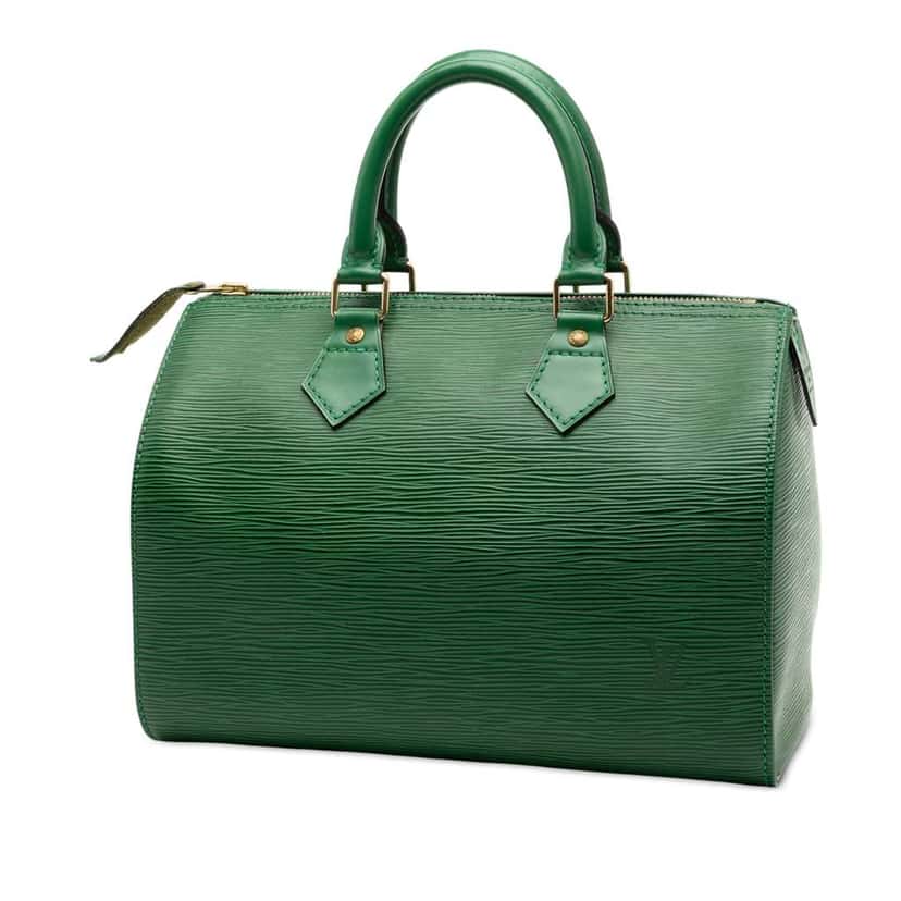 Louis Vuitton Epi Speedy 25 Green Leather Good condition - Back View