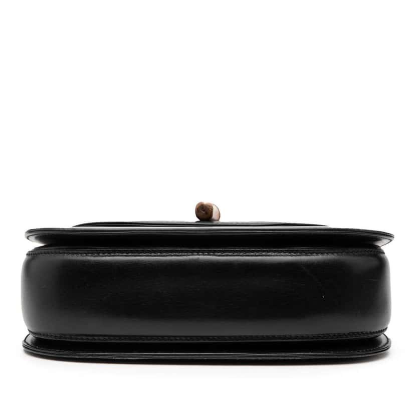 Gucci Calfskin Bamboo Night Black Leather Good condition - Inside View
