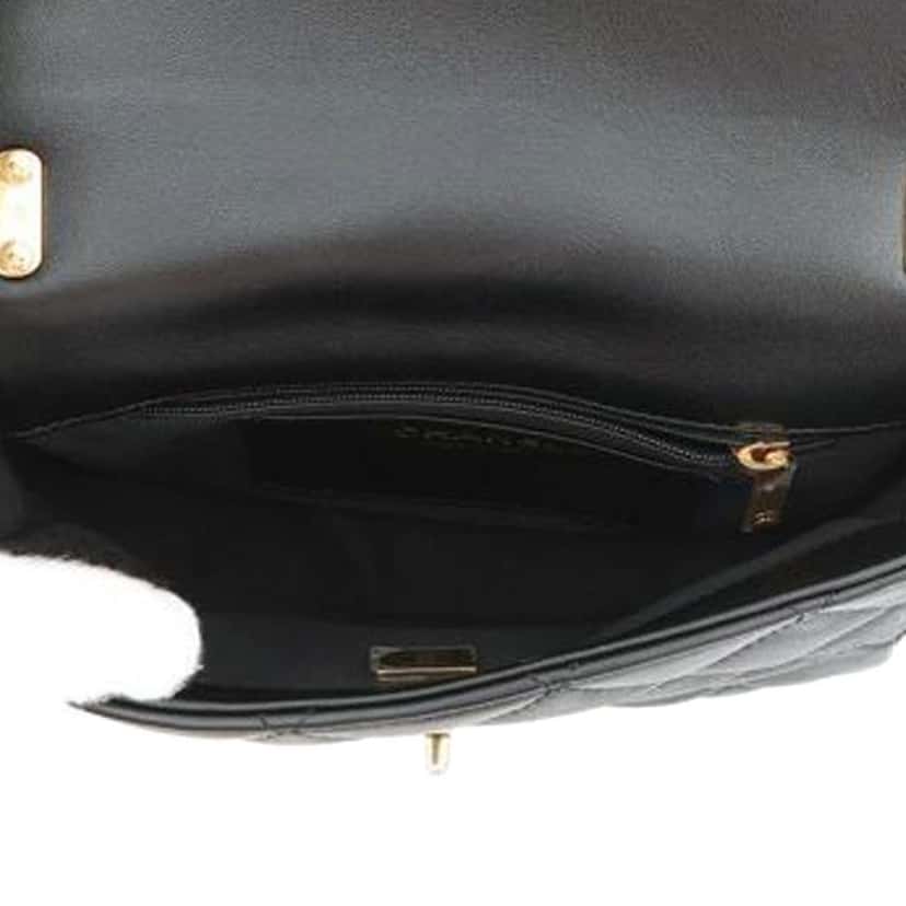 Chanel Small Quilted Lambskin Funky Town Flap Black Leather Good condition - Model View