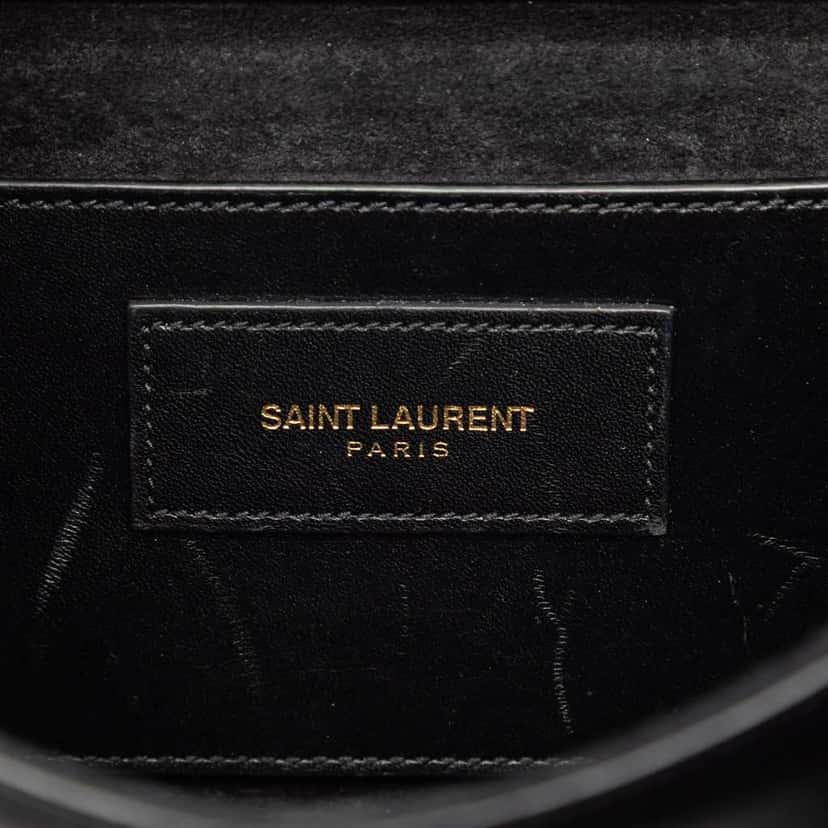 Saint Laurent Small Smooth Calfskin Monogram Kate Tassel Crossbody Black Leather Very good condition - Box View