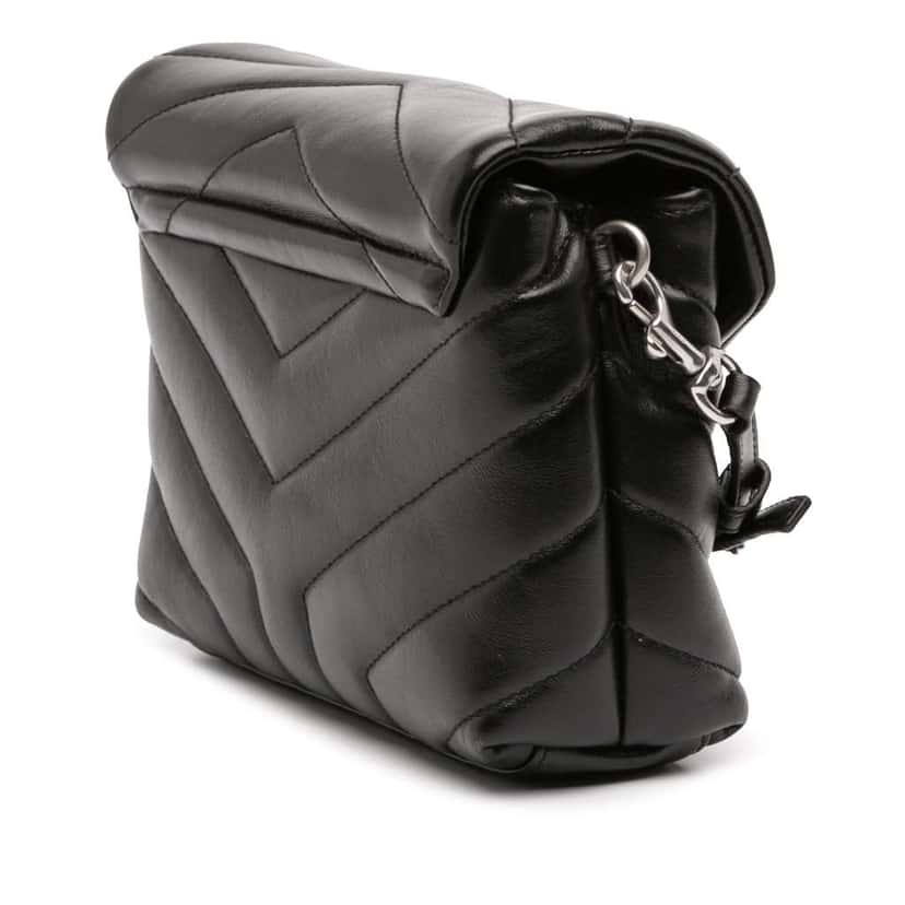 Saint Laurent Toy Leather Monogram LouLou Crossbody Black Leather Good condition - Back View