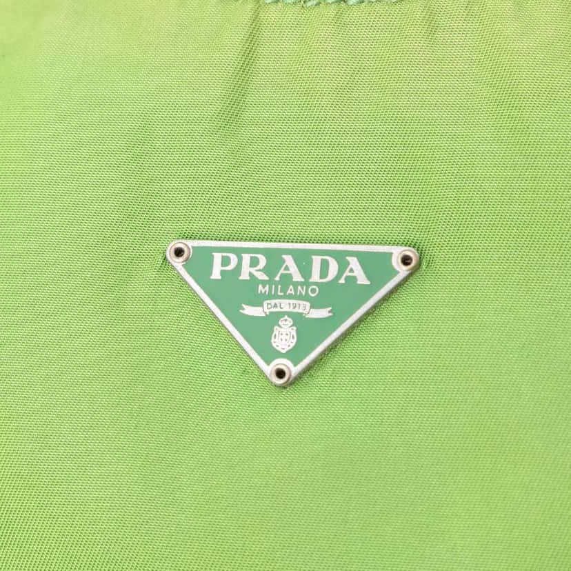 Prada Tessuto Shoulder Bag Green Very good condition - Box View