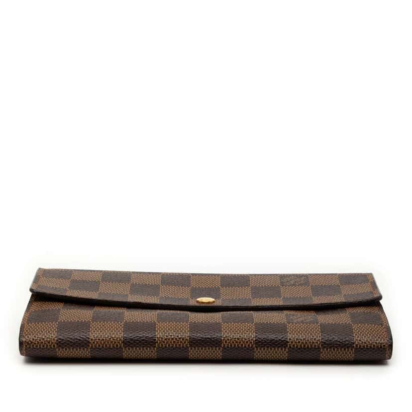 Louis Vuitton Damier Ebene Sarah Long Wallet Brown Good condition - Inside View