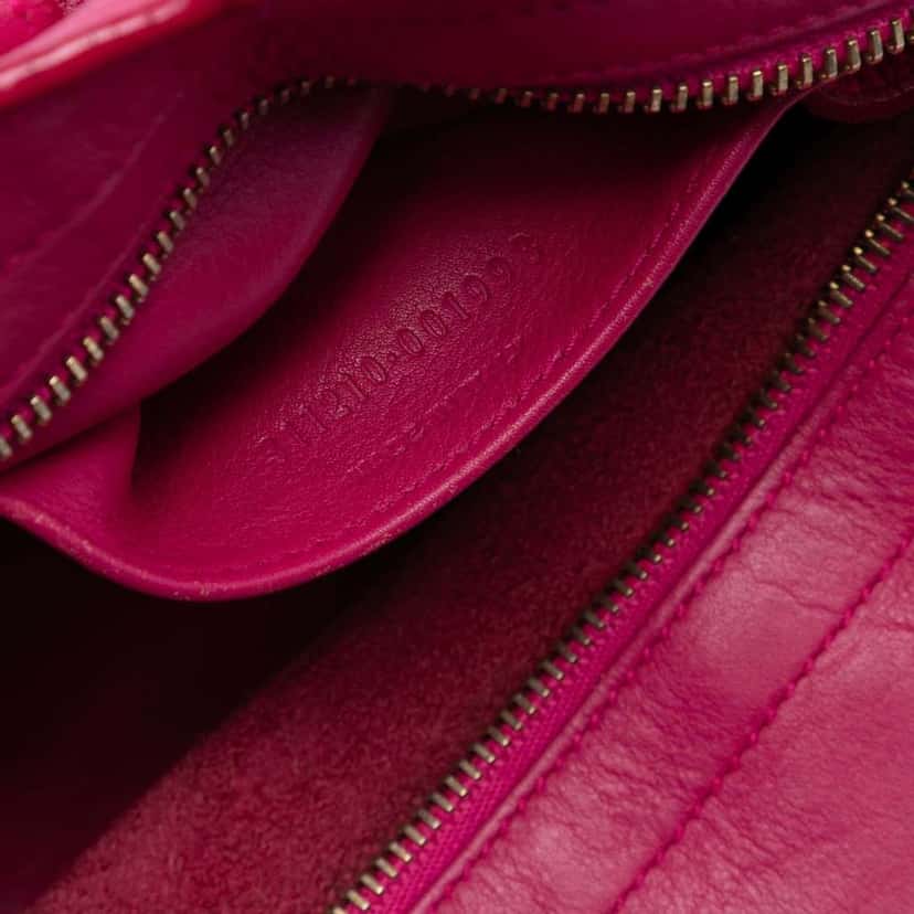 Saint Laurent Small Calfskin Cabas Chyc Satchel Pink Leather Very good condition - Box View