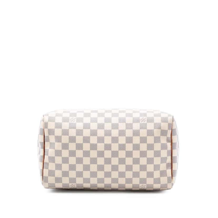 Louis Vuitton Damier Azur Speedy 30 White Very good condition - Inside View