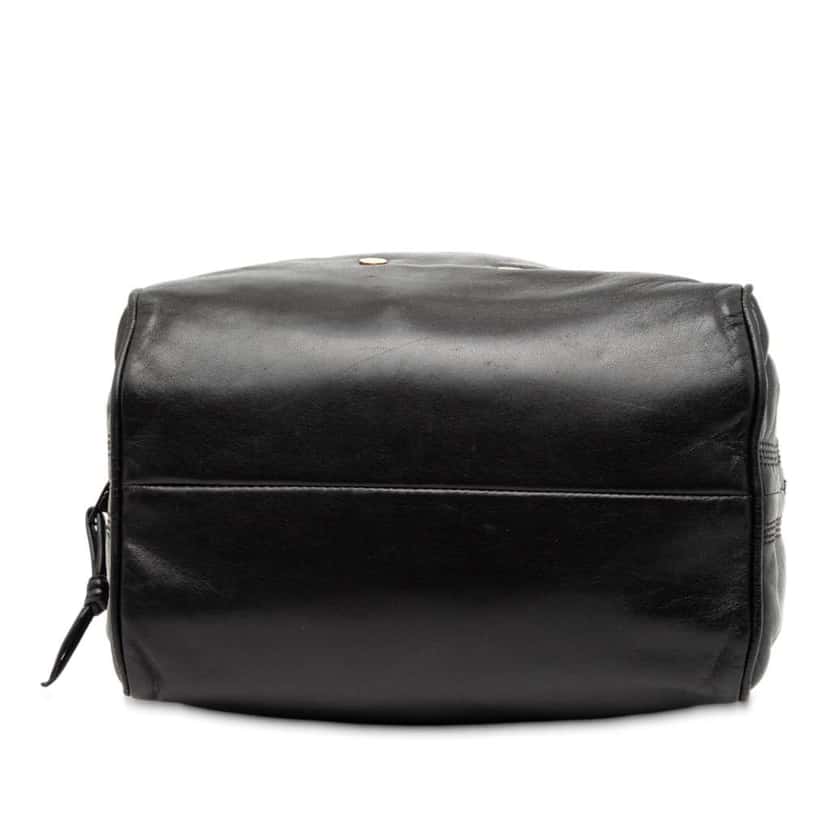 Loewe Leather Anagram Studs Handbag Black Leather Good condition - Inside View