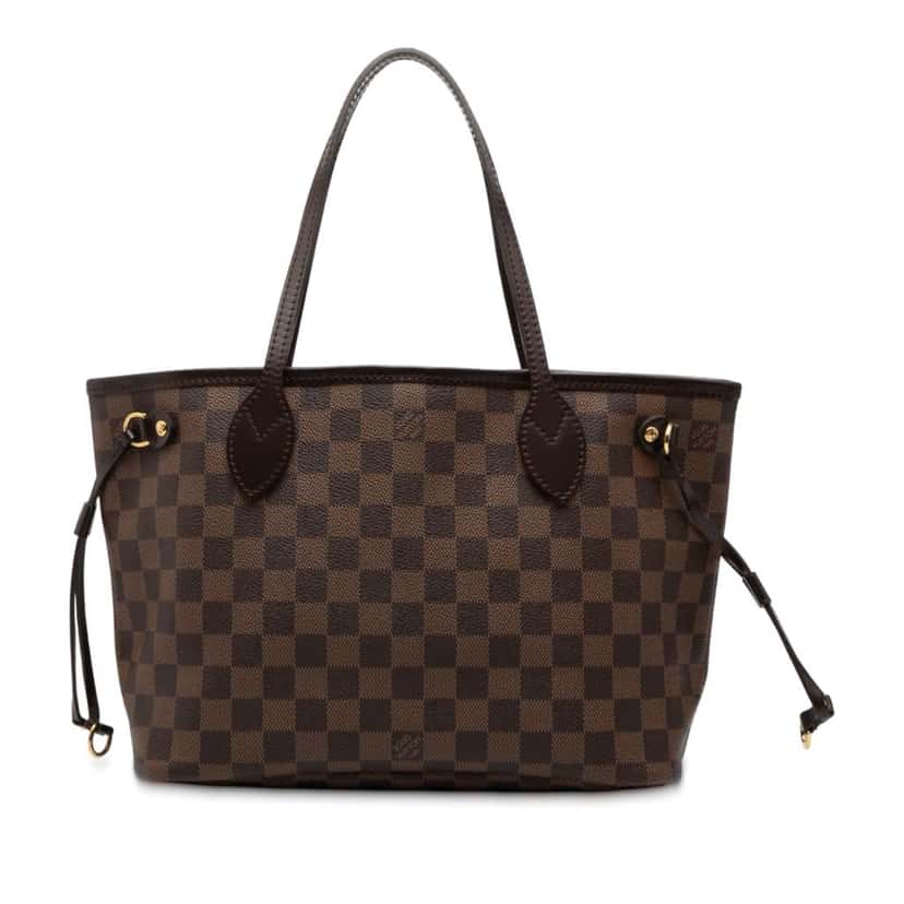 Louis Vuitton Damier Ebene Neverfull PM Brown Good condition - Front View
