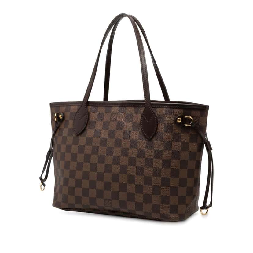 Louis Vuitton Damier Ebene Neverfull PM Brown Good condition - Back View