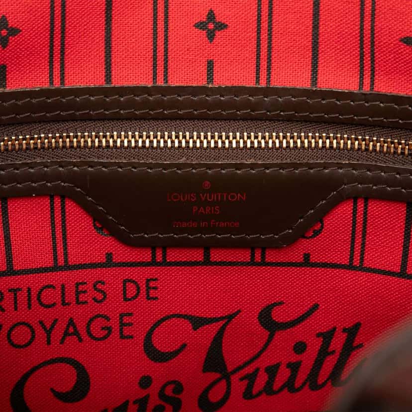 Louis Vuitton Damier Ebene Neverfull PM Brown Good condition - Box View