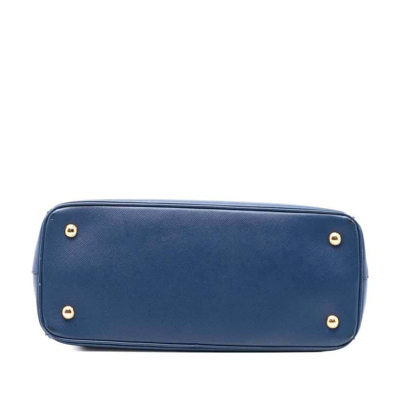 Prada Medium Saffiano Lux Galleria Satchel Blue Leather Very good condition - Inside View