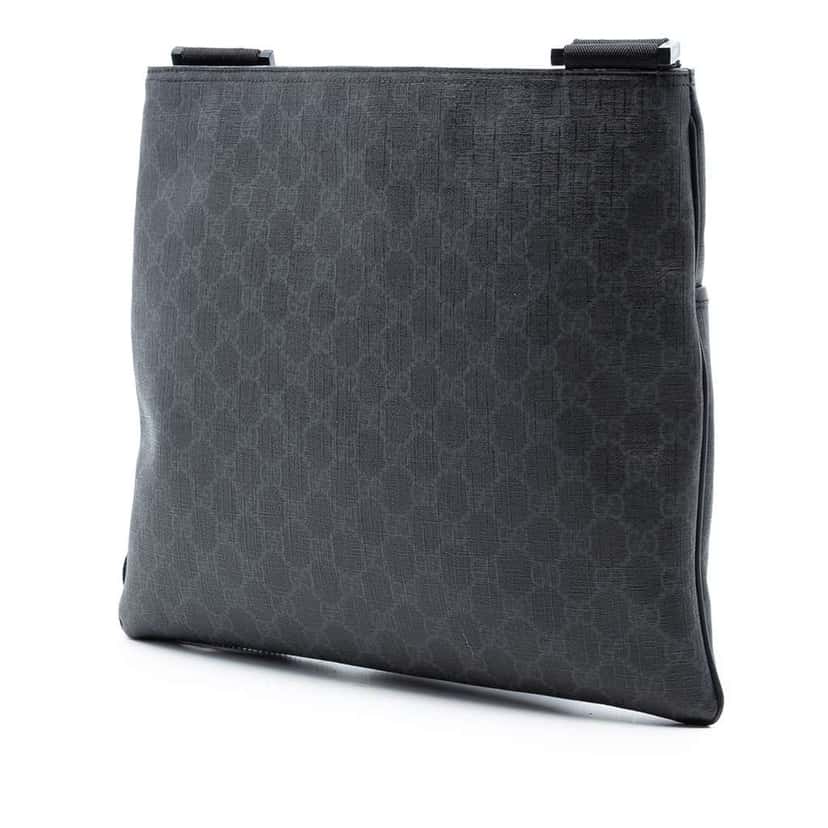 Gucci GG Supreme Crossbody Black Canvas Good condition - Back View
