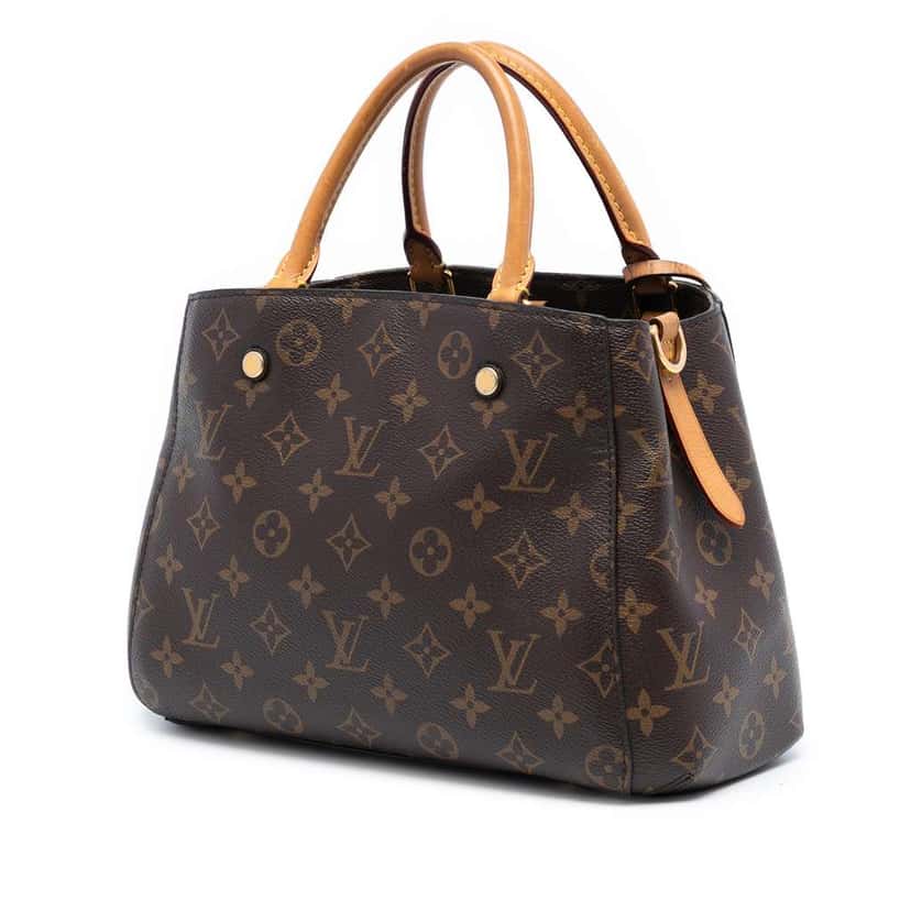 Louis Vuitton Monogram Montaigne BB Brown Good condition - Back View