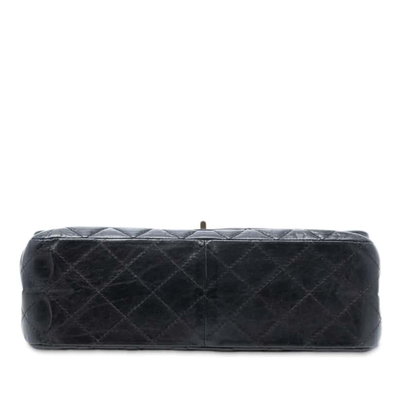 Chanel Reissue 2.55 Aged Calfskin Double Flap 226 Black Leather Good condition - Inside View