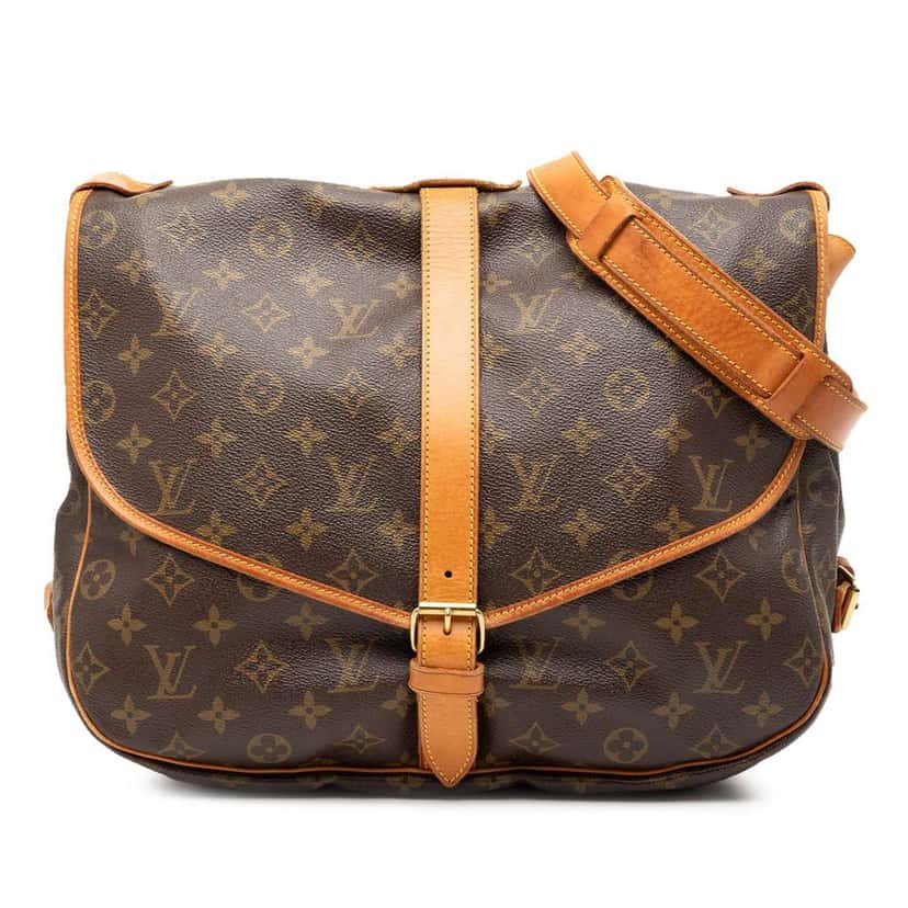 Louis Vuitton Monogram Saumur 35 Brown Fair condition - Front View